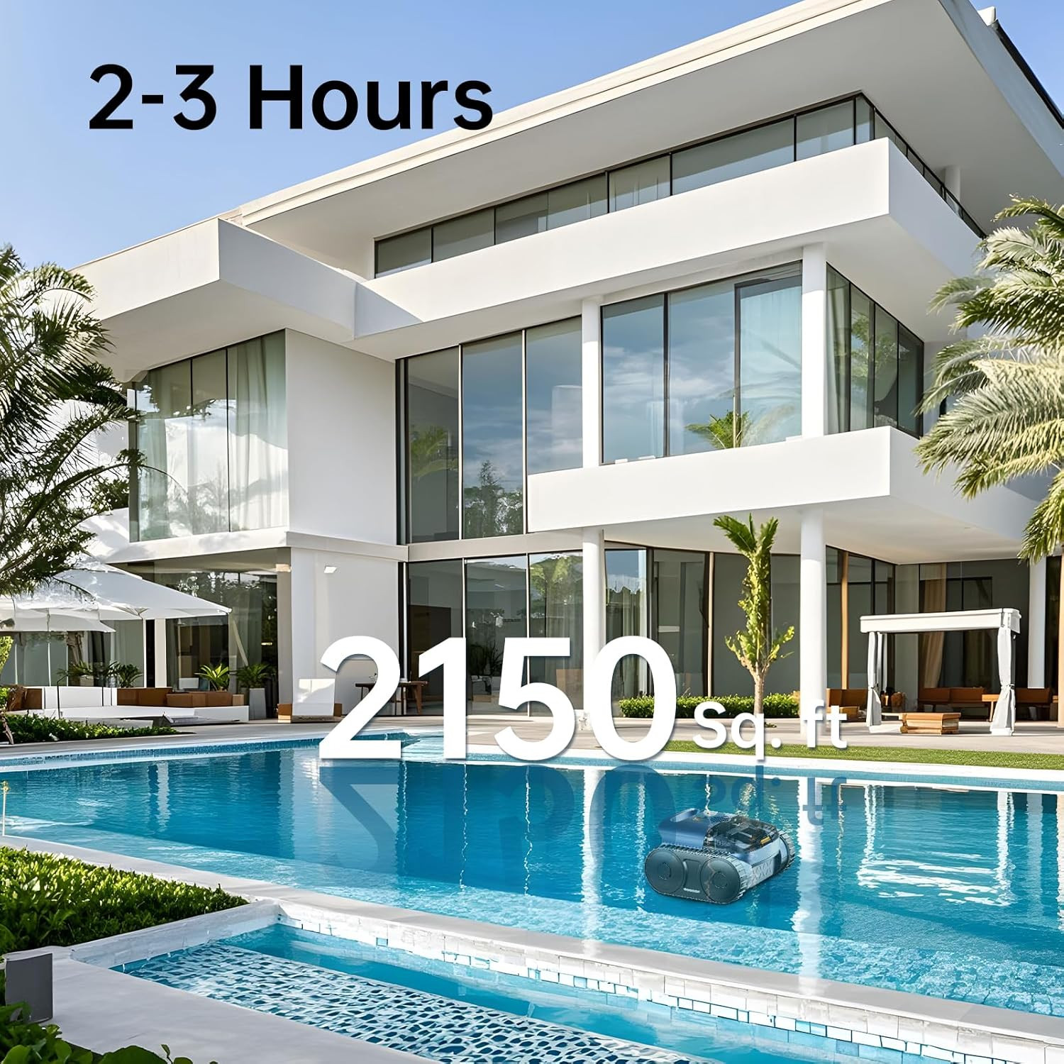 2025 New Seauto SAT 25 Cordless Robotic Pool Cleaner Pool Vacuum Wall Climbing