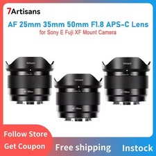 7artisans 25mm 35mm 50mm F1.8 Lite Auto Focus APS-C Prime Lens for E/X/Z-Mount