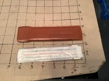 Original Vintage SLIDE RULE -- Dietzgen no 1771 REDIRULE sleeve HYDRAULIC PRESS