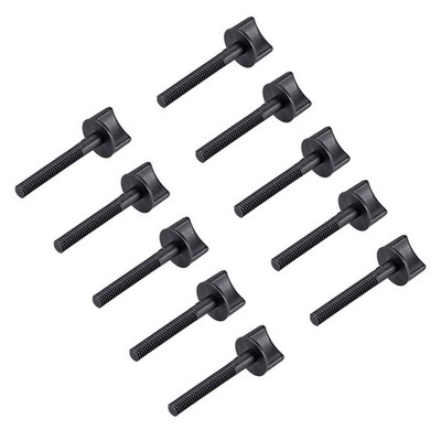 10Pack M6x30mm Thumb Screw 40mm Rod Plastic Screws Metric Partial Thread