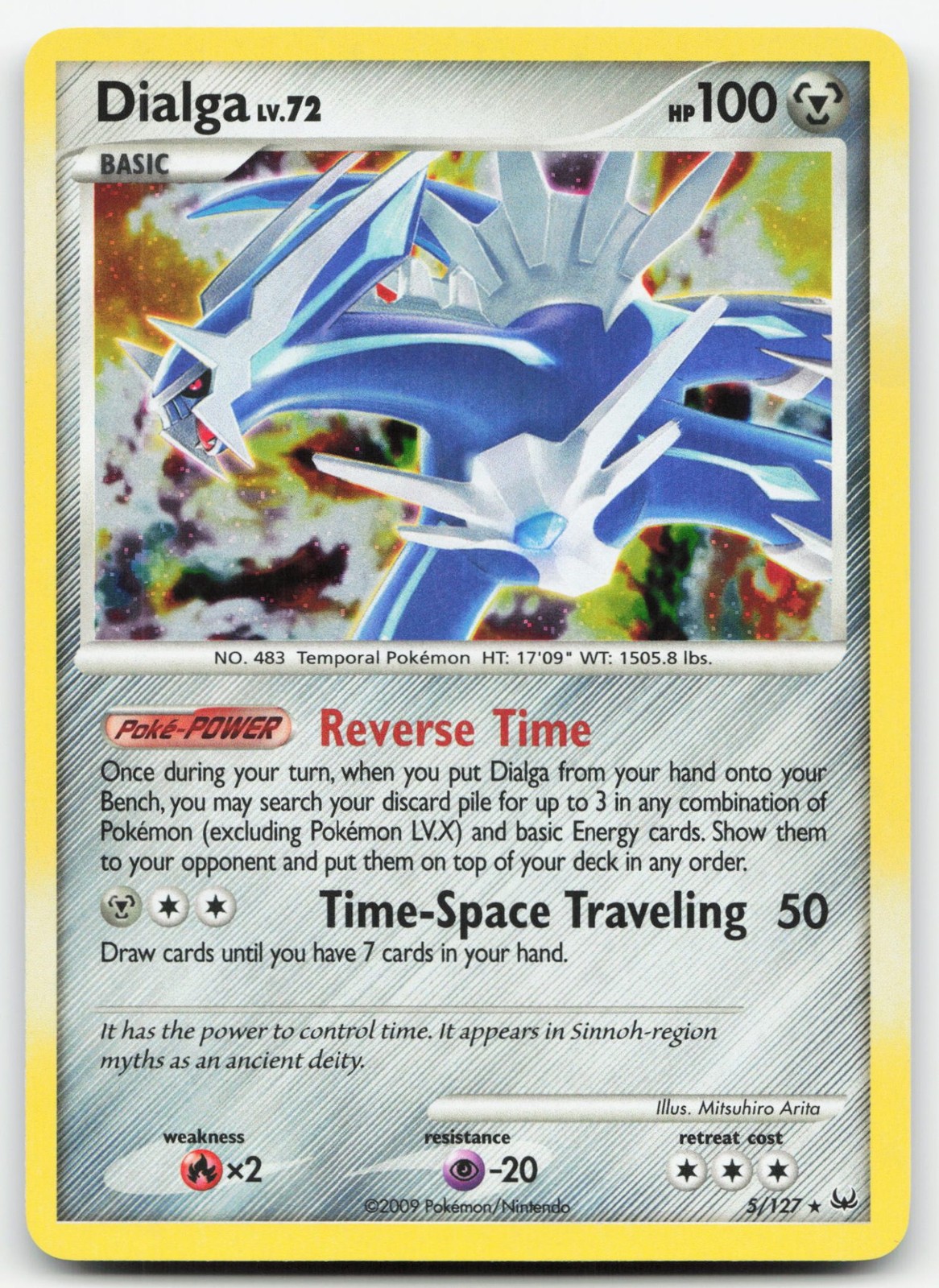 Dialga (5) 5/127 - Platinum Holofoil NM