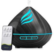 Essential Oil Scent Diffuser: 500ML Aroma Diffuser with Remote Control, Large...