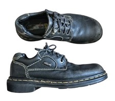 Vintage Dr Martens Oxford Shoes Black Leather US 7 UK 5 England y2k 90s Chunky
