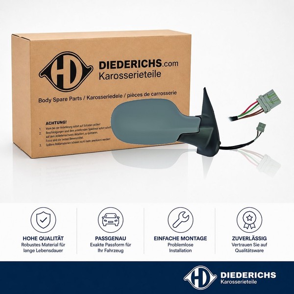Aussenspiegel Links Diederichs 6024225 Passend FÜR Nissan RÜCkspiegel Aussen-image