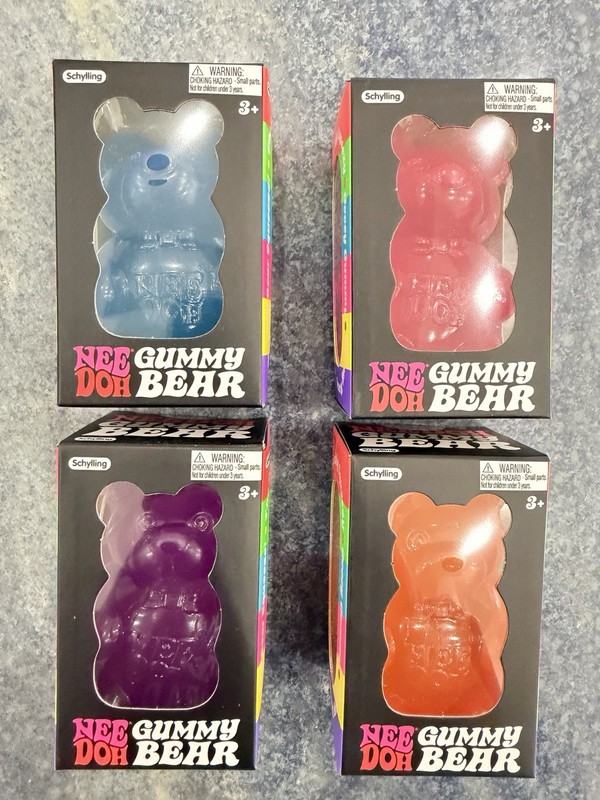 NeeDoh Gummy Bear All 4 Packs Are Brand New And Sealed REAL NEEDOH