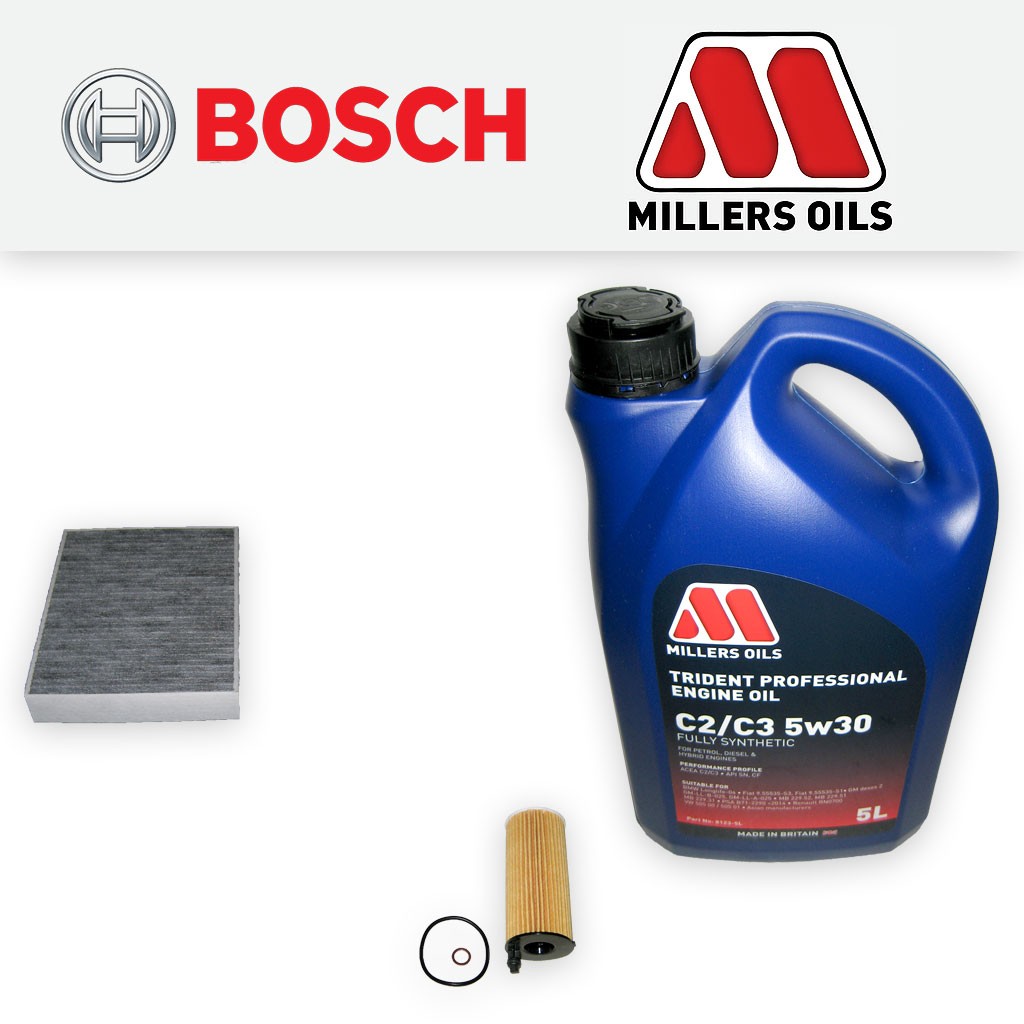 SERVICE KIT for BMW 2 SERIES F22 F23 225D B47 OIL CABIN FILTERS +OIL (2015-2019)