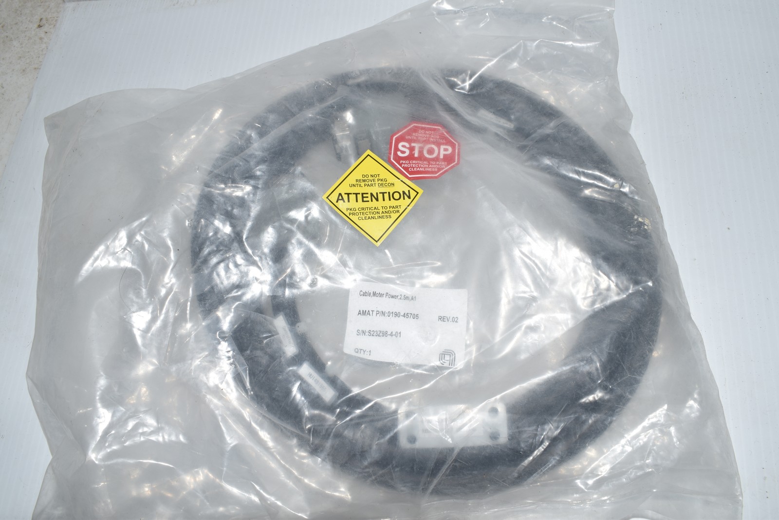 APPLIED MATERIALS AMAT 0190-45705 / CABLE MOTER 2.5M, A1 - NEW (WXA72)