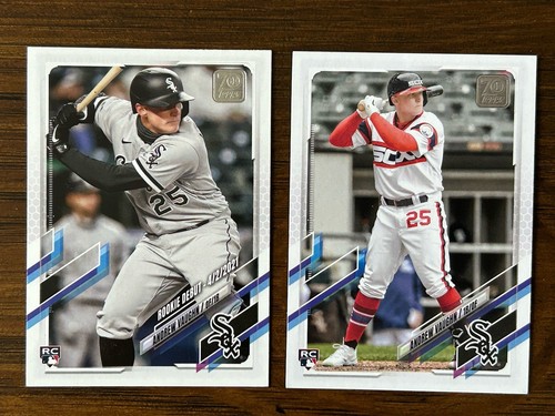 2021 Topps Update Rookie Debut Andrew Vaughn #US140 & US312 Chicago White Sox