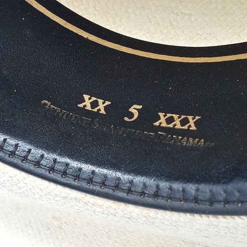 Cappello da cowboy vintage Resistol taglia 56/7 autoconforme 5X Shantung Panama lungo ovale - Foto 13 di 14