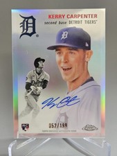 2023 Topps Chrome Platinum Anniversary-Auto Kerry Carpenter #CPA-KCA  /199 