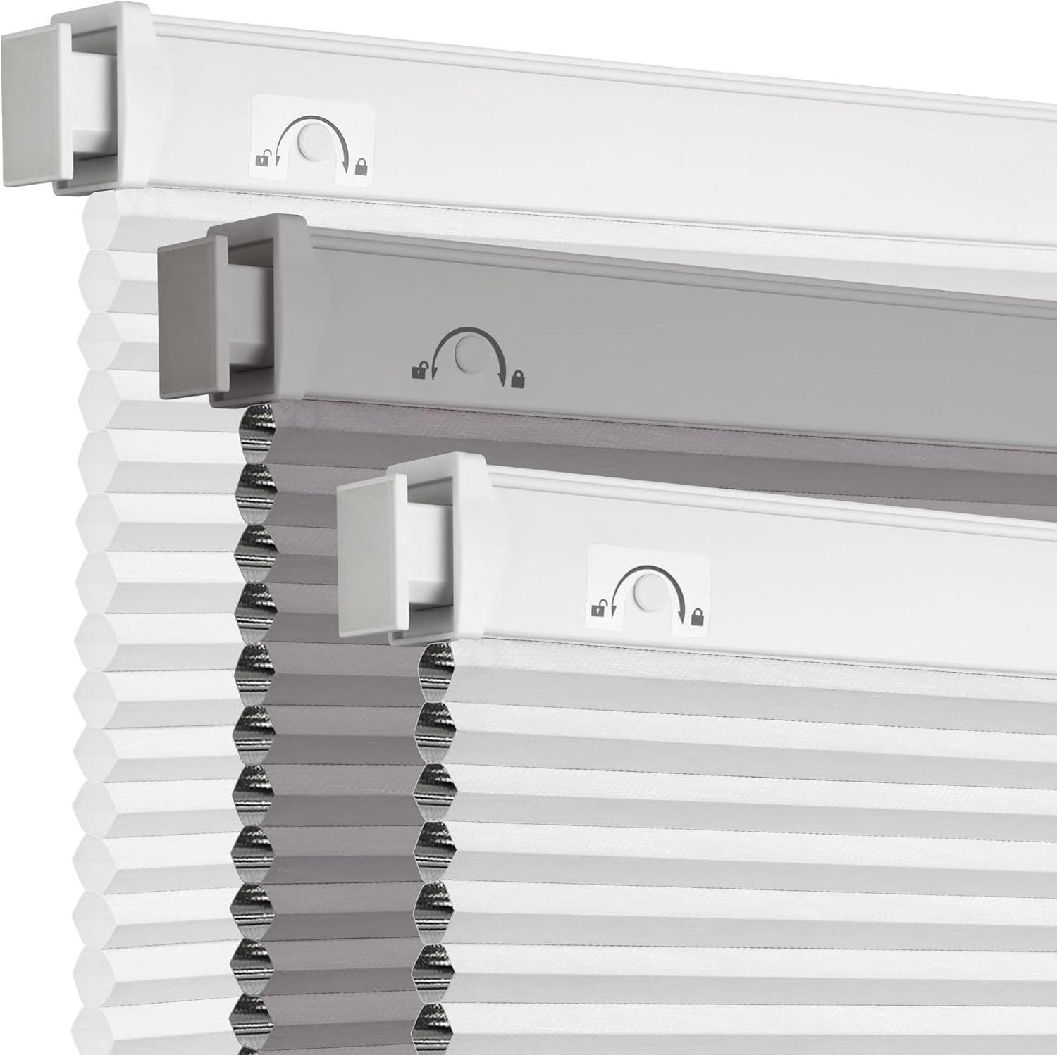 29" W X 64" H Blackout Honeycomb Blinds - White
