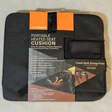 Portable Heating Pad Stadium Seat Cushion for Bleachers | USB Battery Pack In...