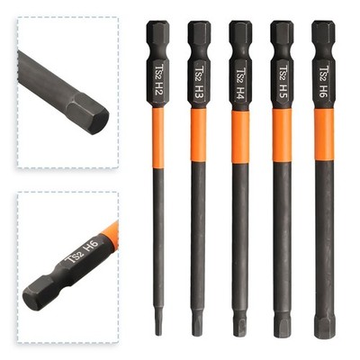 Hexagon Schraubendreherbits Legierter Stahl Schwarz+orange 1/4 Zoll Hex