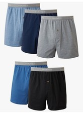 Hanes Boxers,Cool & Breathable Cotton,Exposed & Comfortflex Waistbands 5 Pack