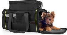 DAROSS Black Expandable Pet Carrier for Cats/Dogs - Airline Small,