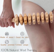 Wood Massage Roller Stick, Muscle Roller Stick for Sore Muscle Pain Relief