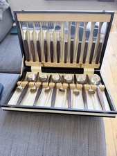 Vintage monogram 24 Piece Stainless Steel Cutlery Set