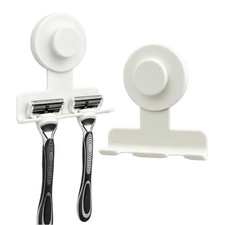 Suction Cup Razor Holder,Stainless Steel Wall Mount Hooks,Heavy-Duty to 15 lb...