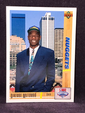 1991-92 Upper Deck Basketball Dikembe Mutombo Nuggets Base NBA Draft RC #3