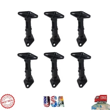 6 Universal Black Satellite Speaker Mounts for Walls & Ceilings - Adjustable Fit