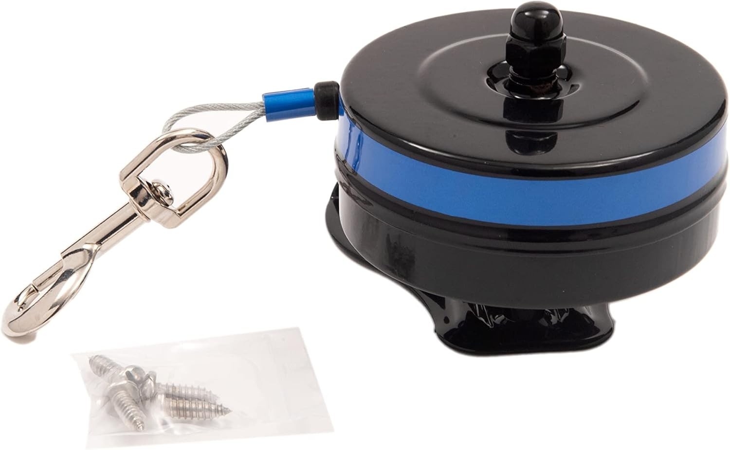 Attache de laisse rétractable pour chien avec piquet de fixation ancrage sol extérieur
