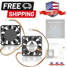 40mm Fan 3 Pin, 12V 40x40x10mm Mini Computer PC Case DC Brushless Cooling Fan...