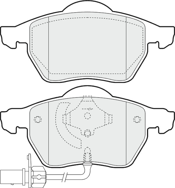 Brake Pads Set fits SKODA SUPERB Mk1 1.9D Front 01 to 08 Proformer Quality