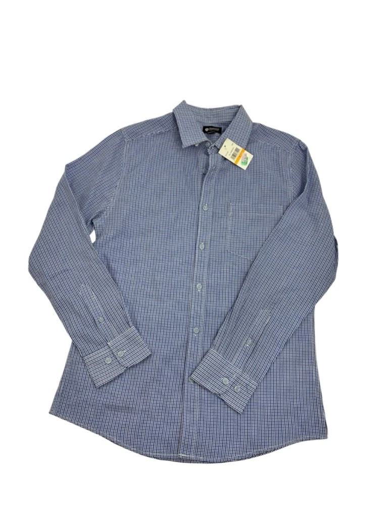 Haggar Camisa De Manga Larga Con Estampado De Piqué Camisa