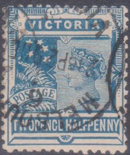 (F368-62) 1900 VIC 2 1/2d blue QVIC stamp (BL)