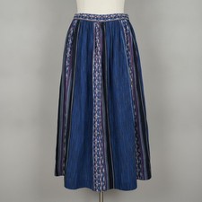 Pliers vintage 80 s 90 s boho western cottagecore prarie country midi Skirt l