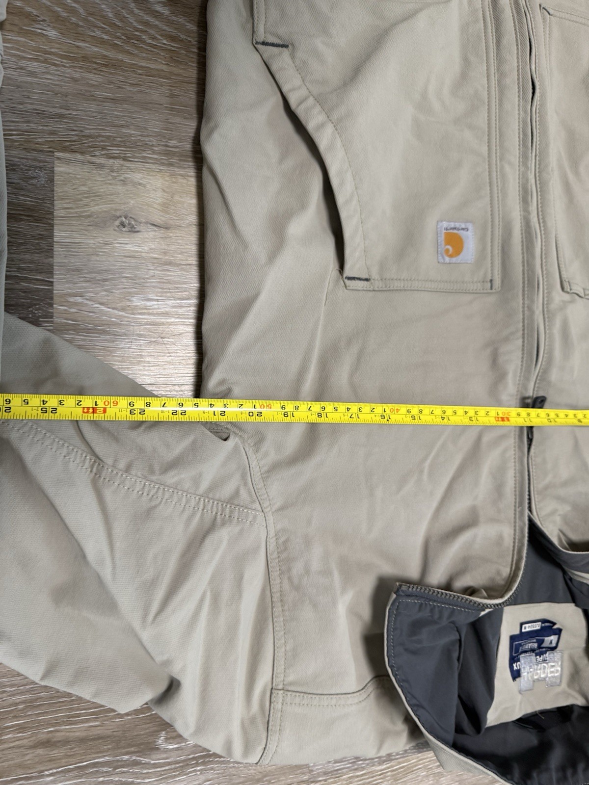 Carhartt Super DUX Jacket MENS Medium Beige OUTDOOR Sherpa Hooded Relaxed  EUC thumbnail 6