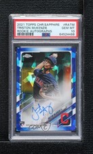2021 Chrome Sapphire Edition Rookie Triston McKenzie PSA 10 GEM MT Auto 3hd