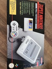 Super Nintendo Console With Instructions And Super Mario World - Working - PAL