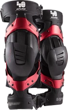 EVS AXISS-BK40-SP Axis Sport Knee Brace Pair Le 40Th Anniv Red Sm