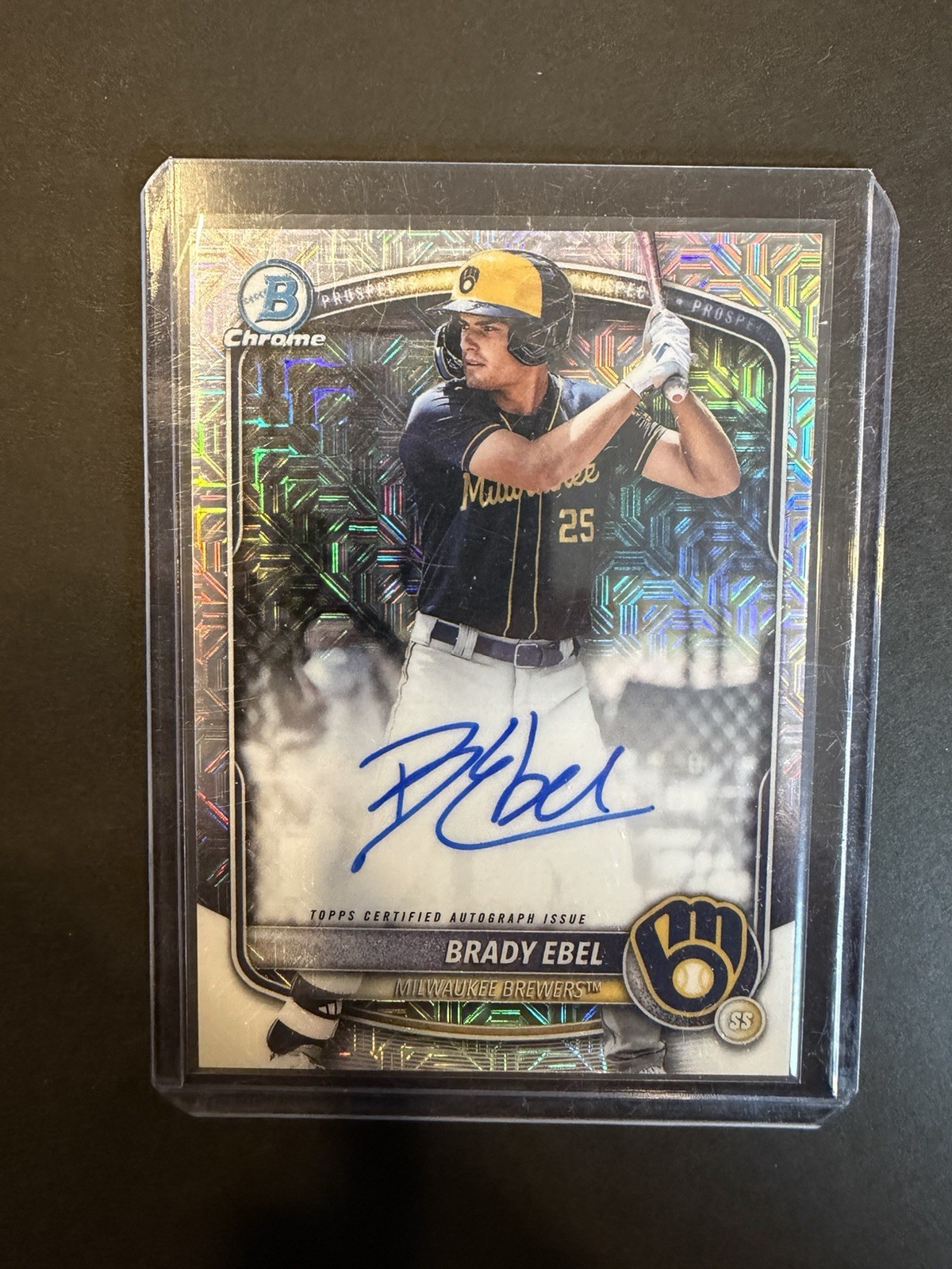 2025 Bowman Draft Chrome #BMA-BE Brady Ebel Mojo Refractor Auto