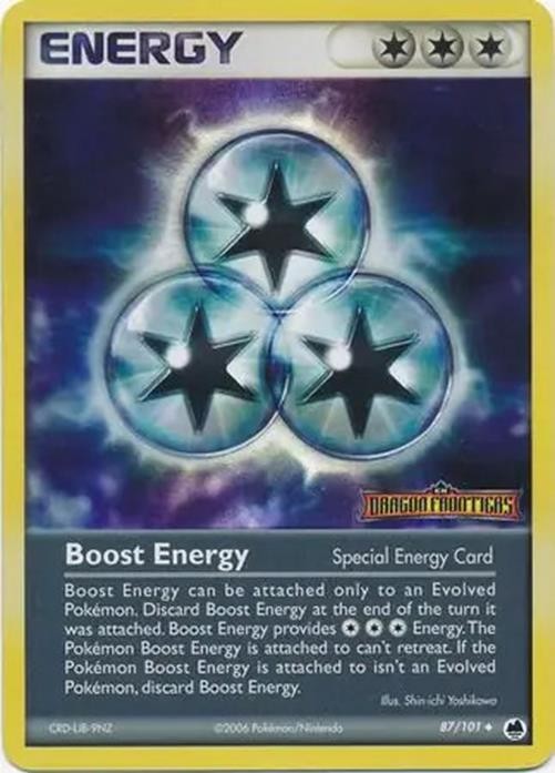 Boost Energy - 87/101 - Pokemon Dragon Frontiers Reverse Holo NM