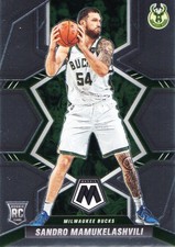 2021-22 Panini Mosaic Basketball Sandro Mamukelashvili Rookie Card No. 236 Bucks