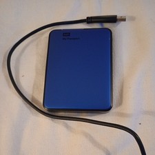 Western Digital WD My Passport 1TB External HD - Blue  WXBBEP0010BB-01 w/cable