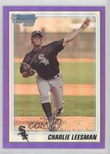 2010 Bowman Chrome Prospects Purple Refractor 293/999 Charlie Leesman #BCP54 0l1