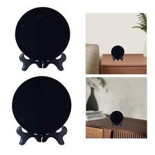 Obsidian Kreis Scheibe schwarz runden Spiegel Home Dekoration Scrying