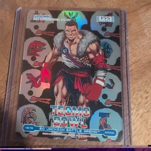 Rob “Gronk” Gronkowski Card Bo Jackson Battle Arena Tecmo 155 Power Brawl