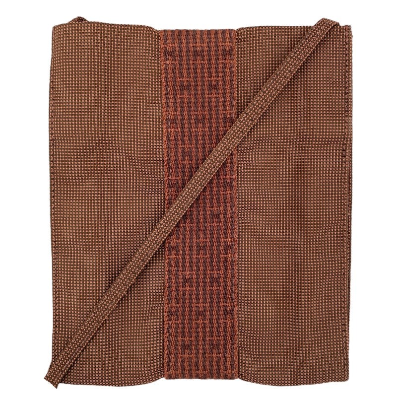 HERMES Toile Herline Pochette Women's Shoulder Bag in Classic Beige #Ok2623  