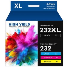 5PK 232 XL 232XL Ink Cartridges for Epson 232XL WF-2930 WF-2950 XP-4200 XP-4205