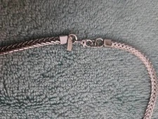 Monet Chunky Silver Tone 22"necklavr