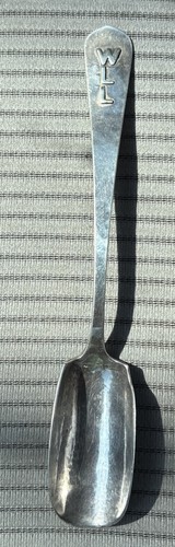 Rare Vintage Lebolt Sterling Silver Hand Made Hammered Cheese Scoop Arts Crafts - Picture 3 of 8