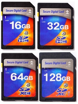 SD Karte 16 32 64 GB 128 SDXC SDHC SD Speicher Class 10 karte für Digital Kamera