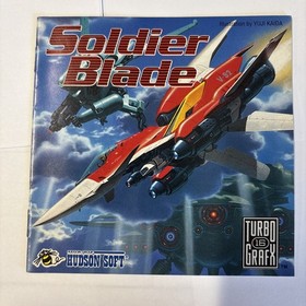 Soldier Blade (TurboGrafx-16, 1992) Tested comes with HuCard and Manual