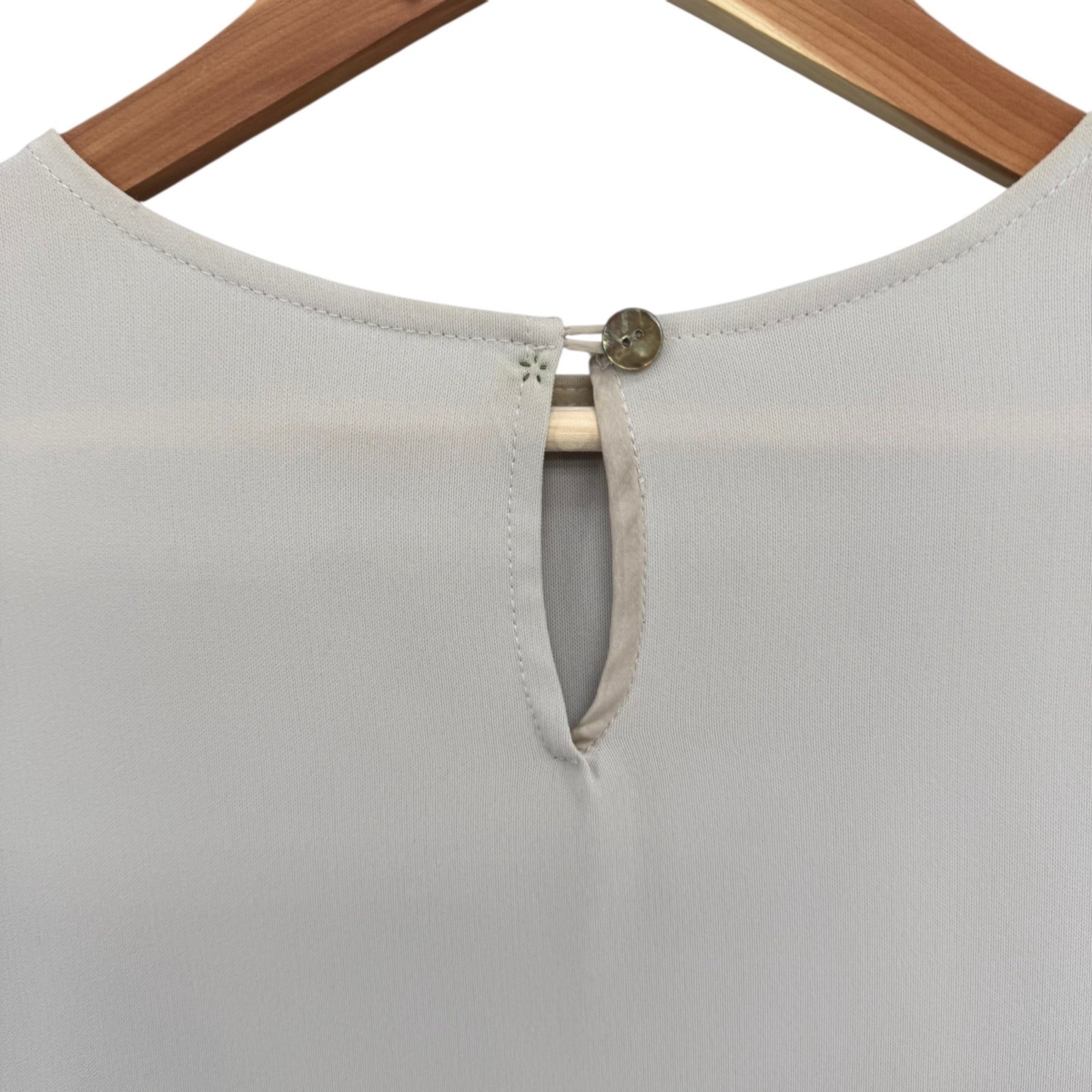 RTW Charleston Blouse Womens Beige Short Sleeve Flowy Relaxed Size XXL