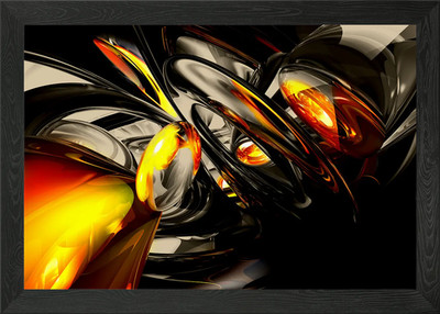 Liquid Chaos Abstrakt Gerahmtes Wandbild Poster Leinwanddruck Bild