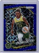 2025 Panini Prizm WNBA #37 Jordan Horston Blue Velocity Prizms